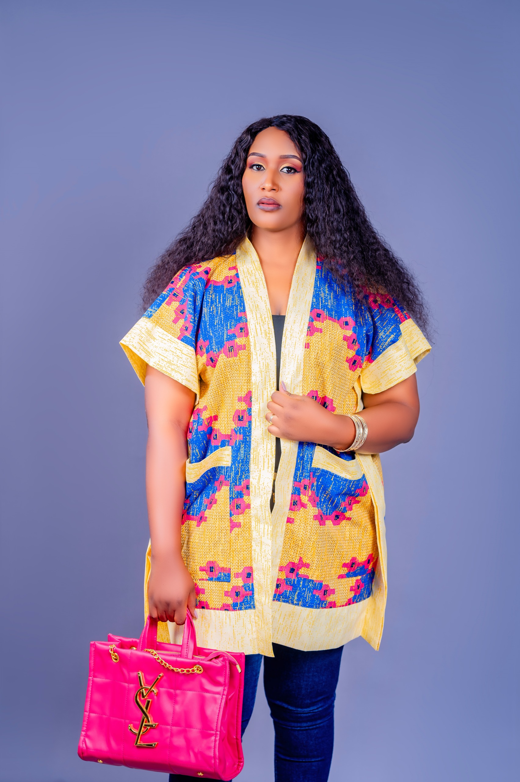 Kente Kimono Set